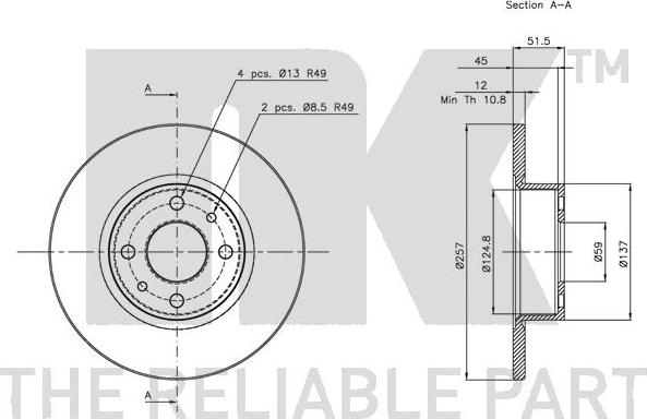 NK 202316 - Kočioni disk www.molydon.hr