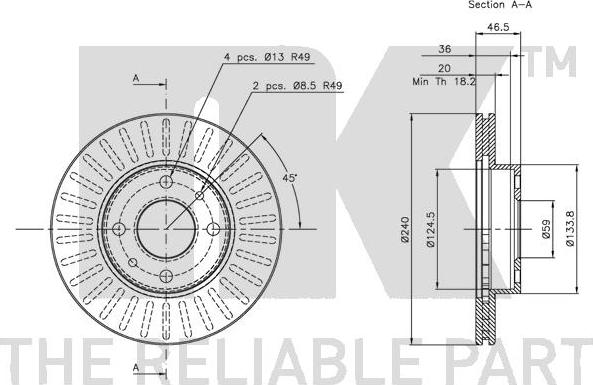 NK 202313 - Kočioni disk www.molydon.hr