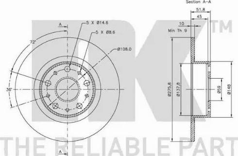 NK 312334 - Kočioni disk www.molydon.hr