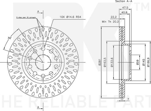 NK 202333 - Kočioni disk www.molydon.hr