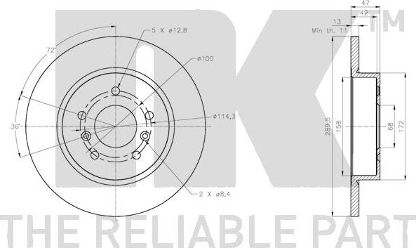 NK 202291 - Kočioni disk www.molydon.hr