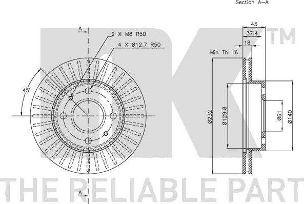 NK 312244 - Kočioni disk www.molydon.hr