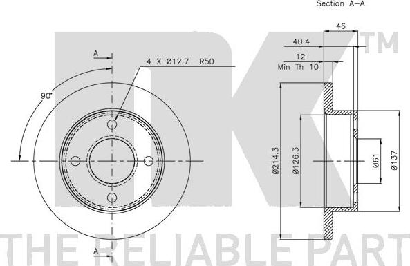 NK 202240 - Kočioni disk www.molydon.hr