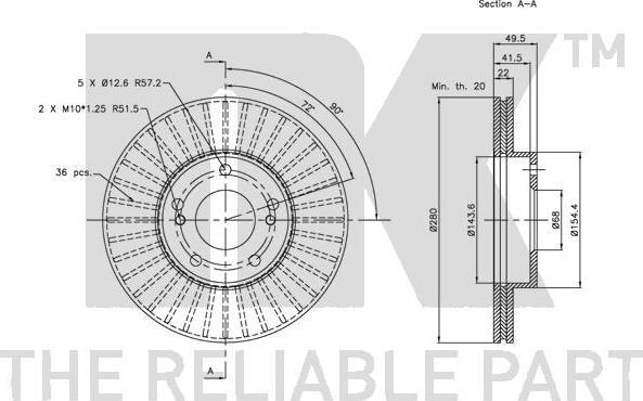 NK 202247 - Kočioni disk www.molydon.hr