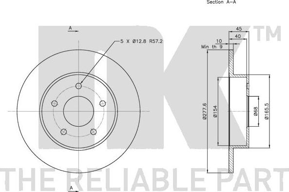 NK 312257 - Kočioni disk www.molydon.hr