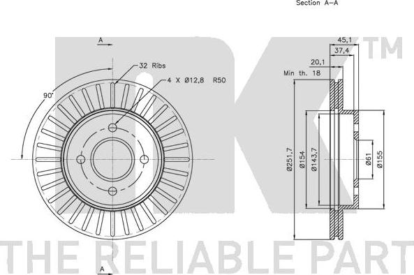 NK 202269 - Kočioni disk www.molydon.hr