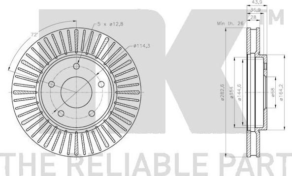 NK 202285 - Kočioni disk www.molydon.hr