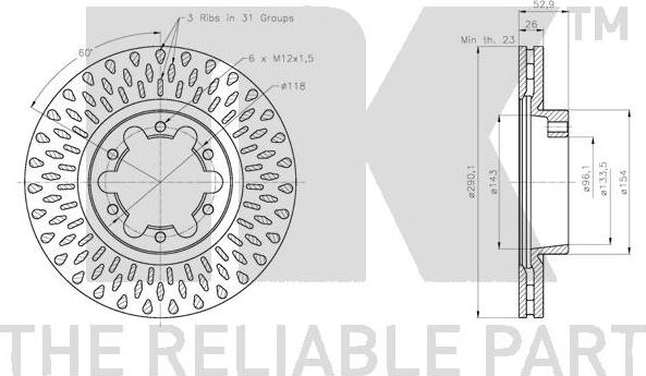 NK 202287 - Kočioni disk www.molydon.hr