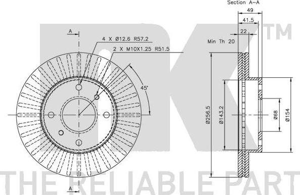 NK 202231 - Kočioni disk www.molydon.hr