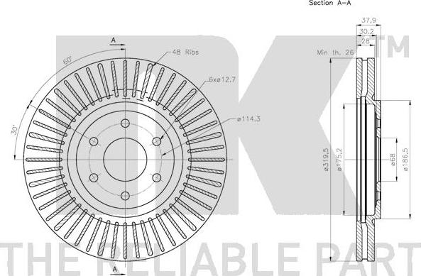 NK 312276 - Kočioni disk www.molydon.hr