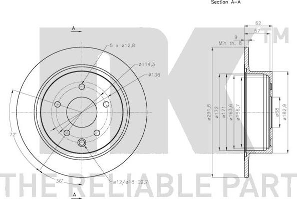 NK 312273 - Kočioni disk www.molydon.hr