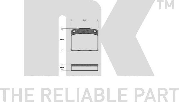 NK 222601 - Komplet Pločica, disk-kočnica www.molydon.hr