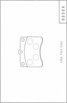 NPS D360U05 - Komplet Pločica, disk-kočnica www.molydon.hr