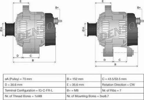 NPS DAN985 - Alternator www.molydon.hr