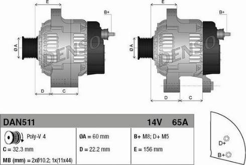 NPS DAN511 - Alternator www.molydon.hr