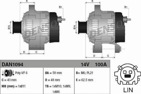 NPS DAN1094 - Alternator www.molydon.hr