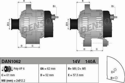 NPS DAN1062 - Alternator www.molydon.hr