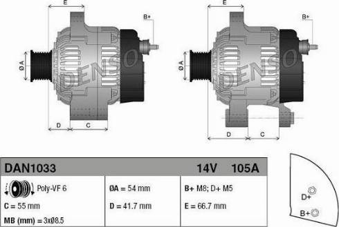 NPS DAN1033 - Alternator www.molydon.hr