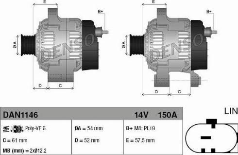 NPS DAN1146 - Alternator www.molydon.hr