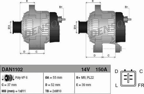 NPS DAN1102 - Alternator www.molydon.hr