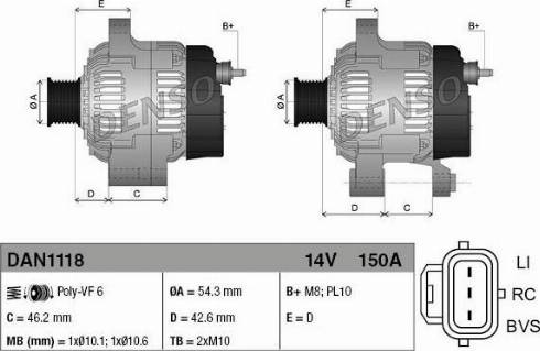 NPS DAN1118 - Alternator www.molydon.hr