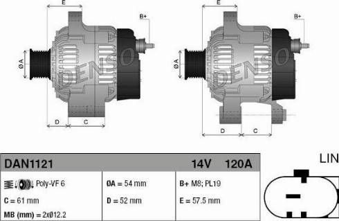 NPS DAN1121 - Alternator www.molydon.hr