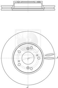 NPS H330A56 - Kočioni disk www.molydon.hr