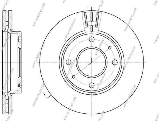 NPS H330I14 - Kočioni disk www.molydon.hr