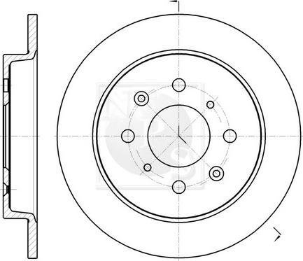 NPS H331A45 - Kočioni disk www.molydon.hr