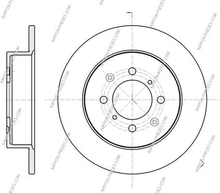 NPS H331A28 - Kočioni disk www.molydon.hr