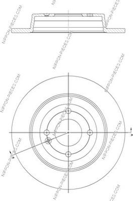 NPS K331A12 - Kočioni disk www.molydon.hr