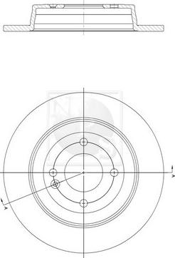 NPS K331A12 - Kočioni disk www.molydon.hr