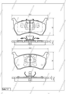 NPS M360A01 - Komplet Pločica, disk-kočnica www.molydon.hr