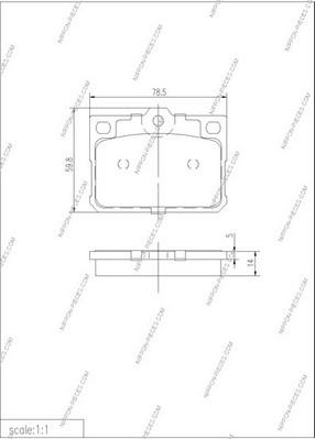 NPS M360I62 - Komplet Pločica, disk-kočnica www.molydon.hr