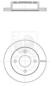 NPS N330N59 - Kočioni disk www.molydon.hr