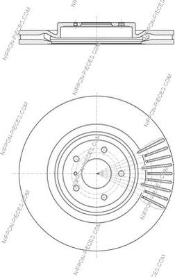 NPS N330N105 - Kočioni disk www.molydon.hr