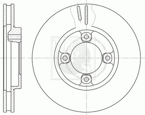 NPS T330A103 - Kočioni disk www.molydon.hr