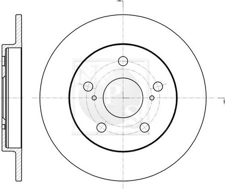 NPS T331A55 - Kočioni disk www.molydon.hr