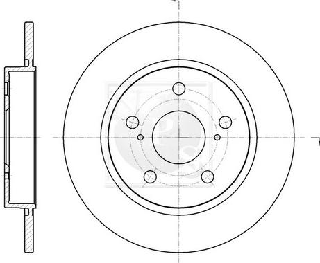 NPS T331A56 - Kočioni disk www.molydon.hr