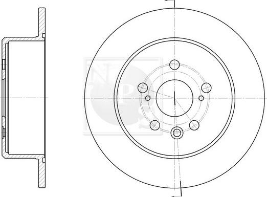 NPS T331A28 - Kočioni disk www.molydon.hr