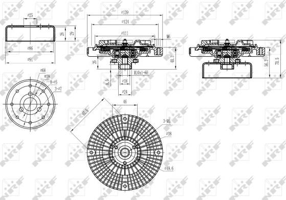 NRF 49584 - Kvačilo, ventilator hladnjaka www.molydon.hr