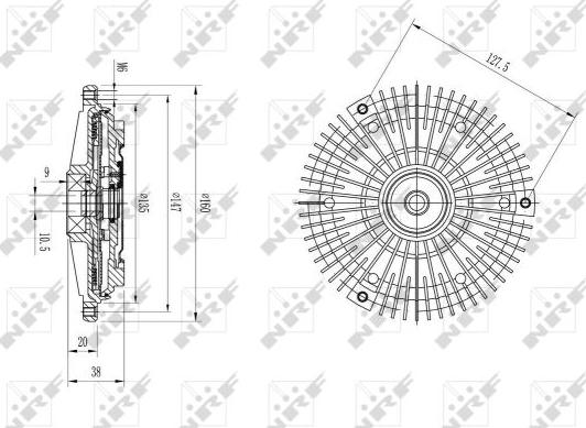 NRF 49649 - Kvačilo, ventilator hladnjaka www.molydon.hr