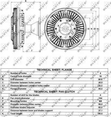 NRF 49106 - kvačilo, ventilator hladnjaka www.molydon.hr