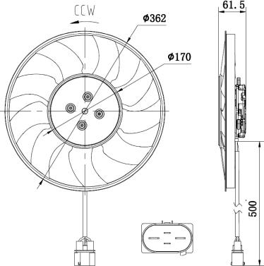 NRF 47931 - Ventilator, hladjenje motora www.molydon.hr
