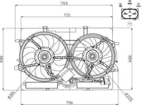 NRF 47938 - Ventilator, hladjenje motora www.molydon.hr