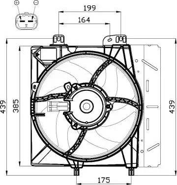 NRF 47495 - Ventilator, hladjenje motora www.molydon.hr