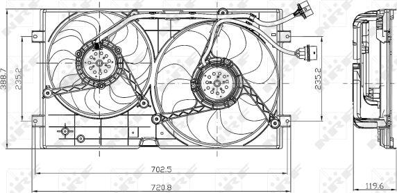 NRF 47403 - Ventilator, hladjenje motora www.molydon.hr