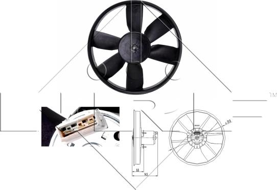 NRF 47402 - Ventilator, hladjenje motora www.molydon.hr