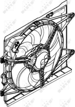 NRF 47598 - Ventilator, hladjenje motora www.molydon.hr