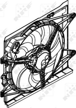 NRF 47597 - Ventilator, hladjenje motora www.molydon.hr